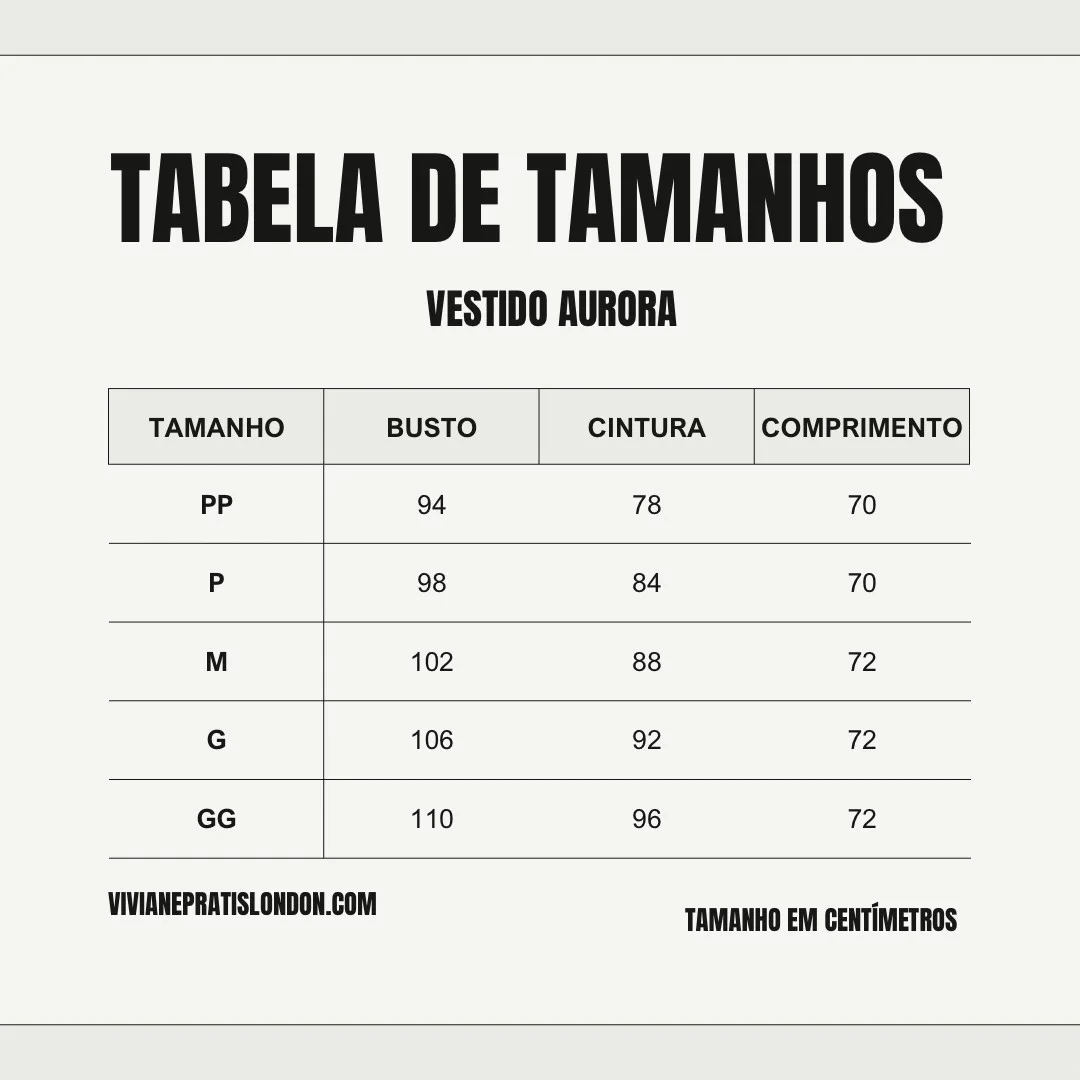 Grey Modern Minimalist Clothing Size Chart Guide Instagram Post Chemise Midi Algodão Antonella - Moda Modesta - Imagem 4