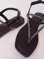 Sandália Rasteira Strass - Imagem 2