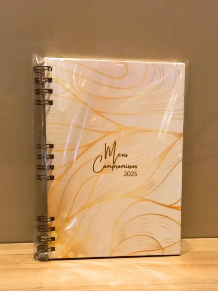 AGENDA GOLD - - 75gr - 1 dia/ pág - Meus Compromissos 2025