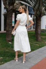 Vestido Vitória Off Bordado em Off - Imagem 2