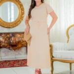 Conjunto Maxi Midi Cocada em Viscose Emilly - Querem Vestidos