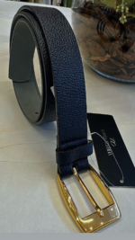 Cinto em Couro Eclipse Marinho