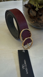 Cinto Em Couro Malbec