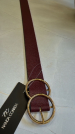 Cinto Em Couro Malbec - Imagem 2