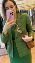 Blazer Risca de Giz Verde 1603