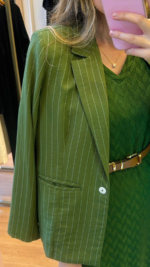 Blazer Risca de Giz Verde 1603 - Imagem 2