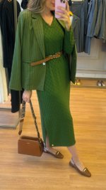 Blazer Risca de Giz Verde 1603 - Imagem 3