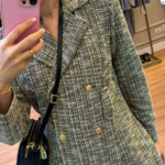 Casaco Tweed Mescla Preto 1651