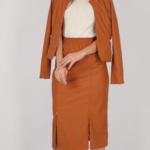 Jaqueta em Couro Sintetico Caramelo 408