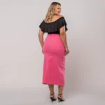 Saia Abigail Rosa Chiclete - Imagem 8