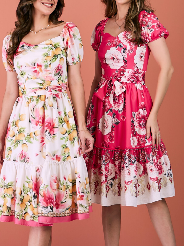 Vestido estampa Floral TM