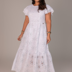 Vestido Curve Maxi Longo Laise Algodão Branco