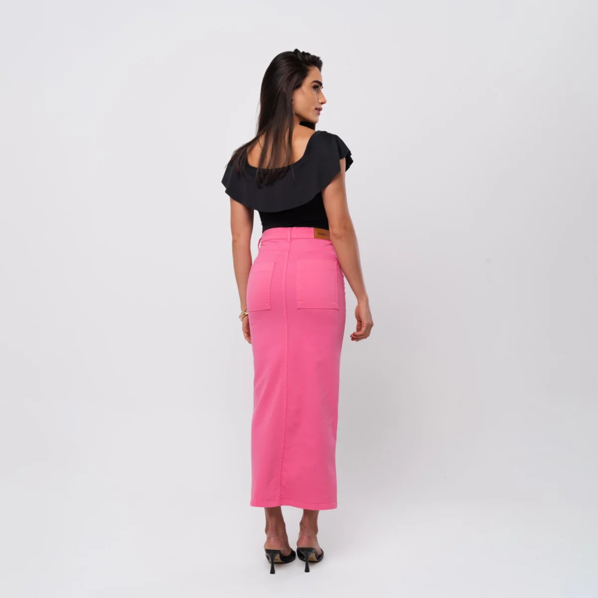 abigail chiclet 1 (3) Saia Abigail Rosa Chiclete - Imagem 4