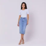 Saia Vera Clara com perolas - Imagem 2