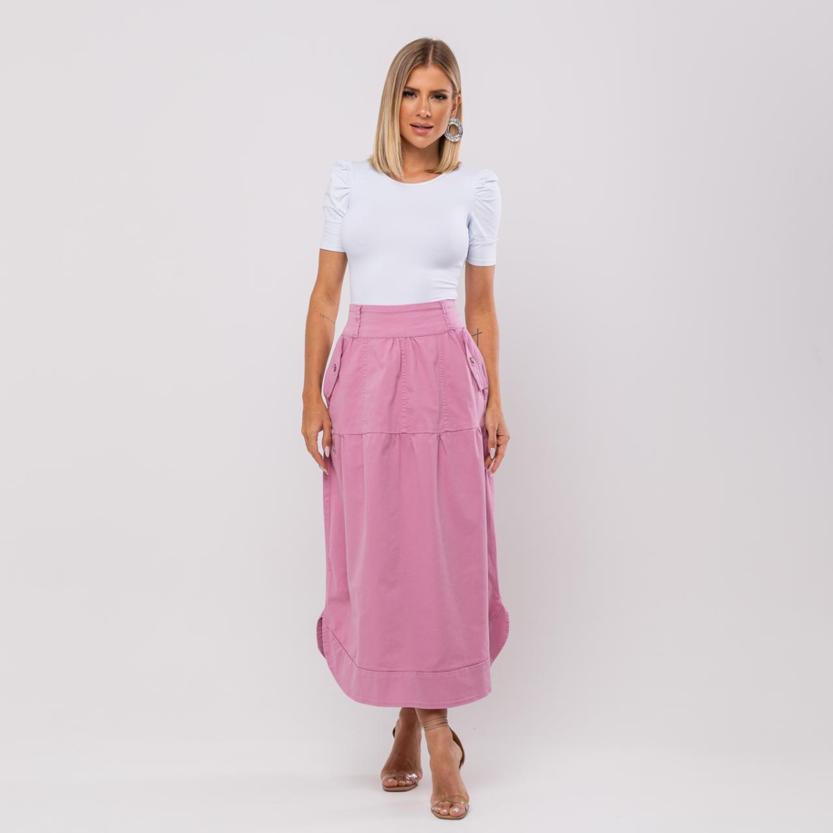 Saia Nádia Rosa Boneca - Imagem 1