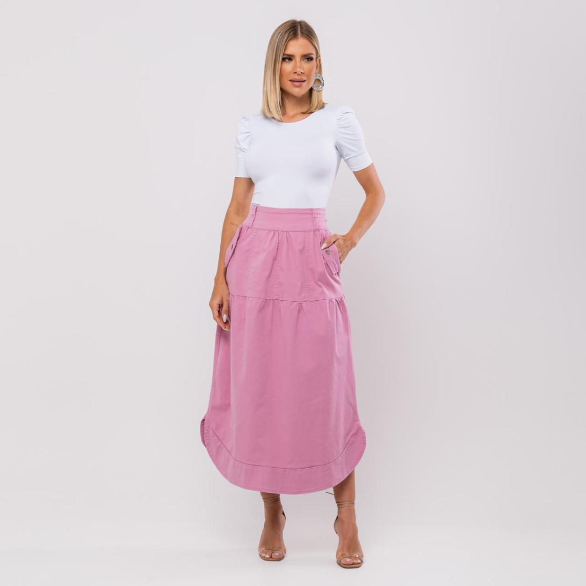 Saia Nádia Rosa Boneca - Imagem 10