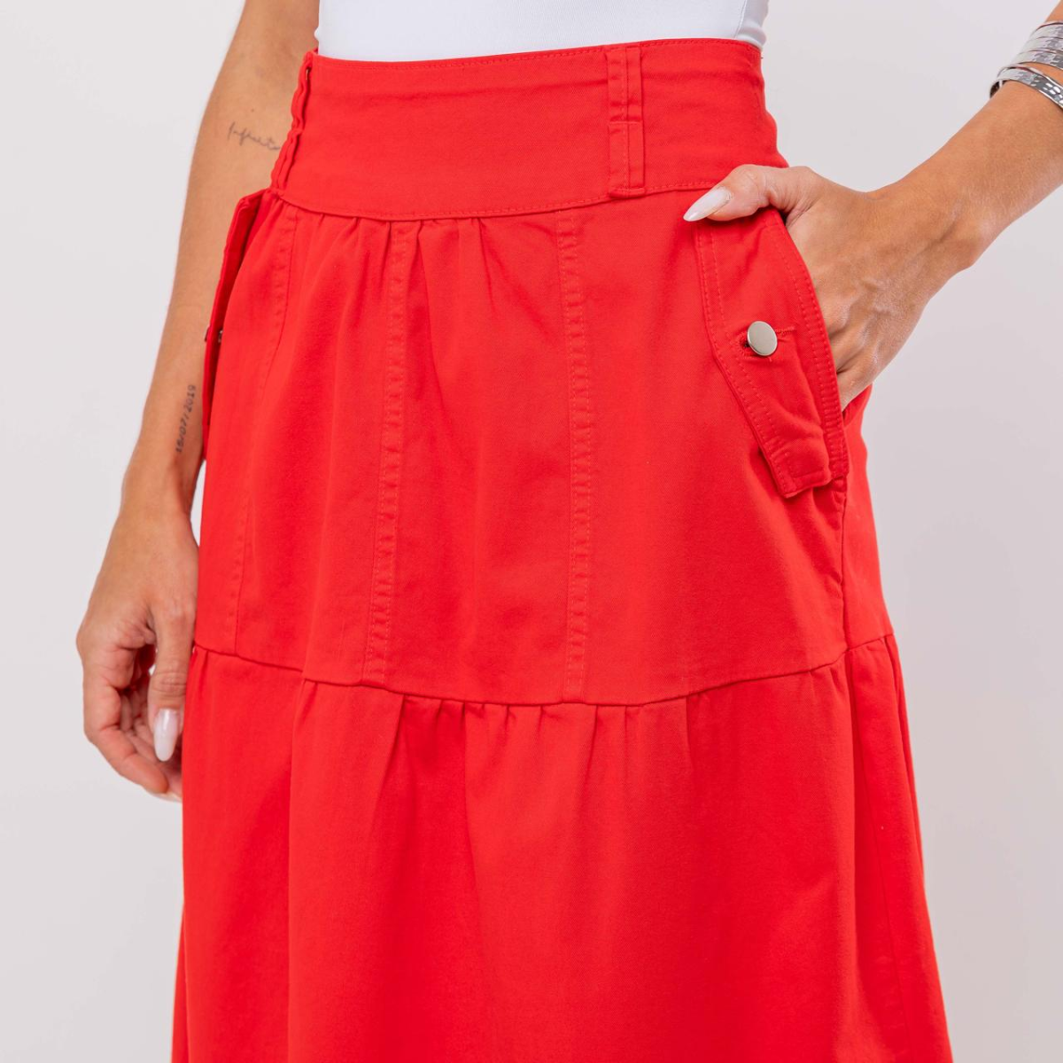 Saia Nádia Vermelha - Imagem 6