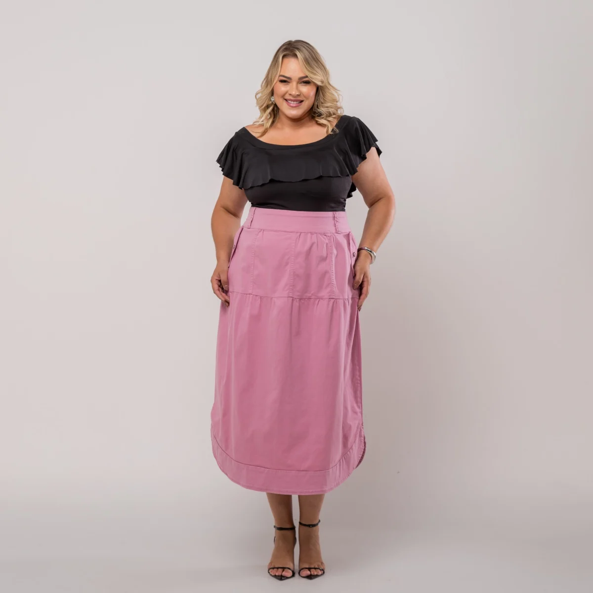 Saia Nádia Rosa Boneca - Imagem 3