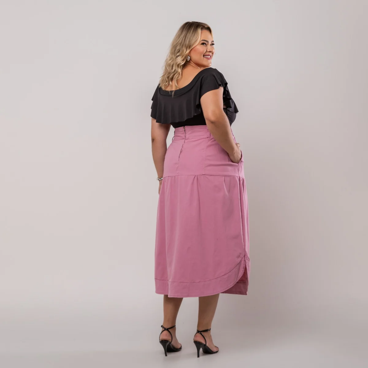 Saia Nádia Rosa Boneca - Imagem 2