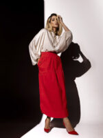 Saia Nádia Vermelha - Imagem 11