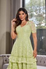 Vestido Midi em Renda com Guipir - Imagem 4