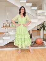 Vestido Midi em Renda com Guipir - Imagem 5