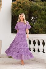 Vestido em Renda e Guipir (03980)