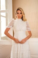 Vestido Midi em Renda e Guipir (03987) DOCE MARIA - Imagem 4