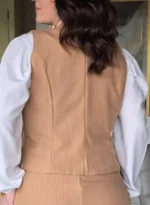 Conjunto Caramelo em Alfaiataria Risca de Giz Juliana - Querem Vestidos - Imagem 6