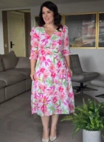 Vestido Lorena Floral em Crepe Georgette - Querem Vestidos - Imagem 2