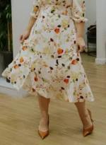 Vestido Milena Off White em Crepe Georgette - Querem Vestidos - Imagem 9