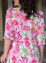 Vestido Lorena Floral em Crepe Georgette - Querem Vestidos - Imagem 7