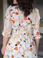 Vestido Milena Off White em Crepe Georgette - Querem Vestidos - Imagem 5