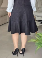Conjunto Preto em Alfaiataria Risca de Giz Juliana - Querem Vestidos - Imagem 3