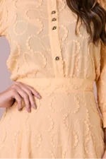 Conjunto Amarelo Maxi Midi Bordado Julia Tatá Martello - Imagem 2
