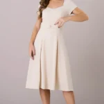Vestido Mídi Godê na Alfaiataria Valentino Claudete - Tatá Martello 05794
