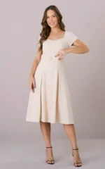 Vestido Mídi Godê na Alfaiataria Valentino Claudete - Tatá Martello 05794