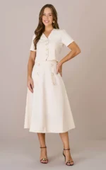 Conjunto Midi no Linho Evasê Itany - Tata Martello - Imagem 2