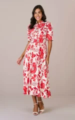 Vestido Midi Viscose Estampada Judite - Tata Martello