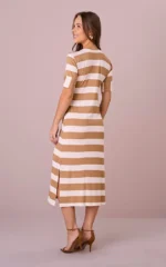 Vestido Maxi Midi na Viscolycra Listrado Vilma - Tata Martello - Imagem 5