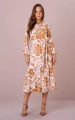 Vestido Midi no Viscolinho Floral Rosana - Tata Martello - Imagem 5