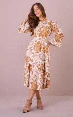 Vestido Midi no Viscolinho Floral Rosana - Tata Martello - Imagem 3
