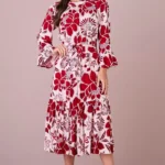 Vestido Midi no Viscolinho Floral Rosana - Tata Martello