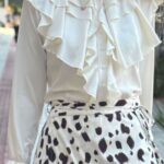 Camisa Babado Manga Longa Off