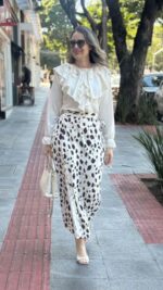 Camisa Babado Manga Longa Off - Imagem 2