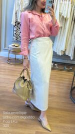 Saia Transpassada no Linho - Imagem 2