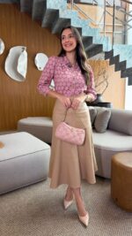 Saia Maxi Midi no Bengaline com Recortes Marly - Tata Martello