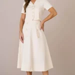 Conjunto Midi no Linho Evasê Itany - Tata Martello