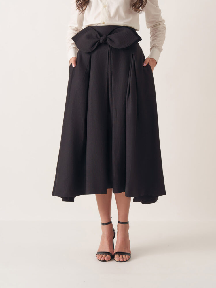 Saia Paris Linho Moda Modesta