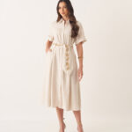 Vestido Linho Vivian Moda Modesta